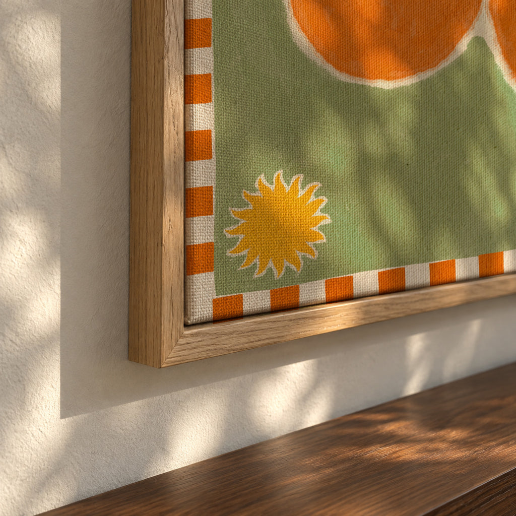 Lush duo 5 - Framed canvas detail