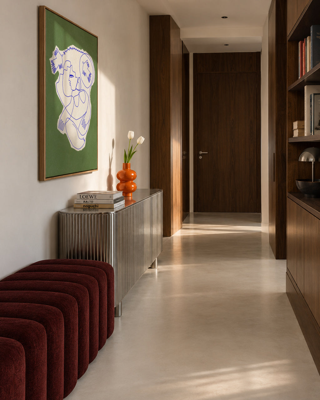 Hunter - Framed canvas in an interior