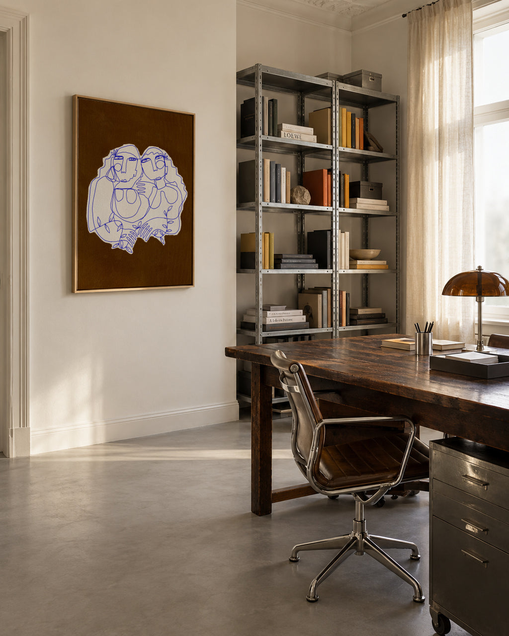 Sisterhood - Framed canvas in an interior