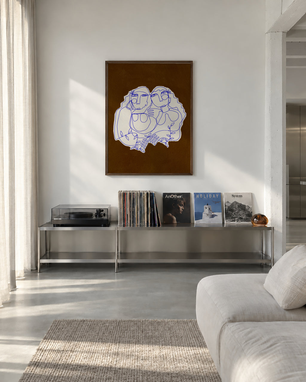 Sisterhood - Framed poster in an interior