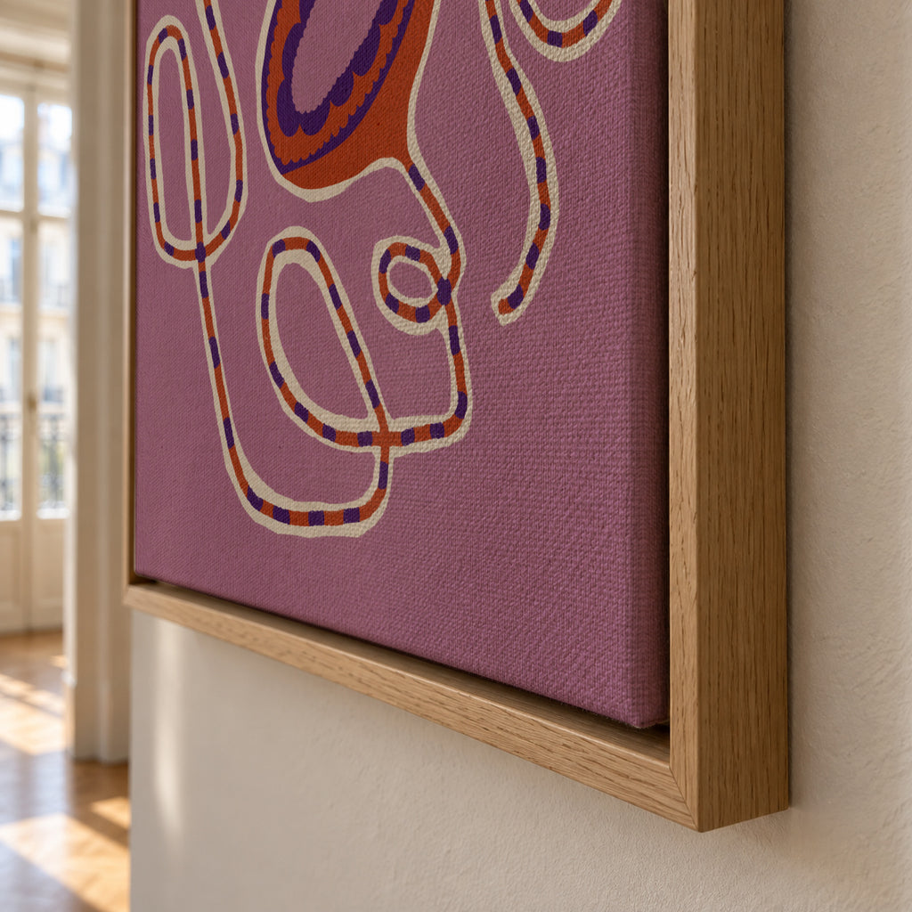 Delicate Bloom 21 - Framed canvas detail