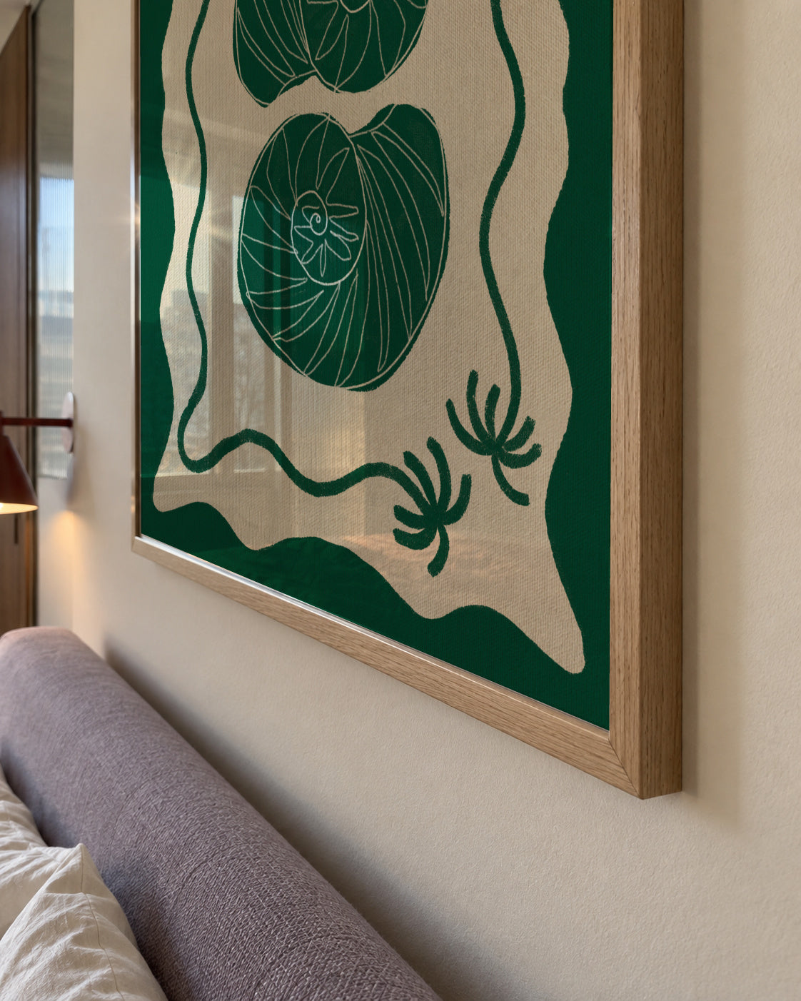Green Seashell Stories - Framed poster detail