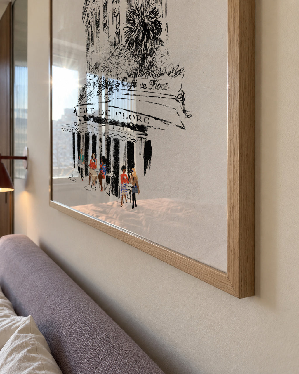 Café de Flore Paris - Framed poster detail