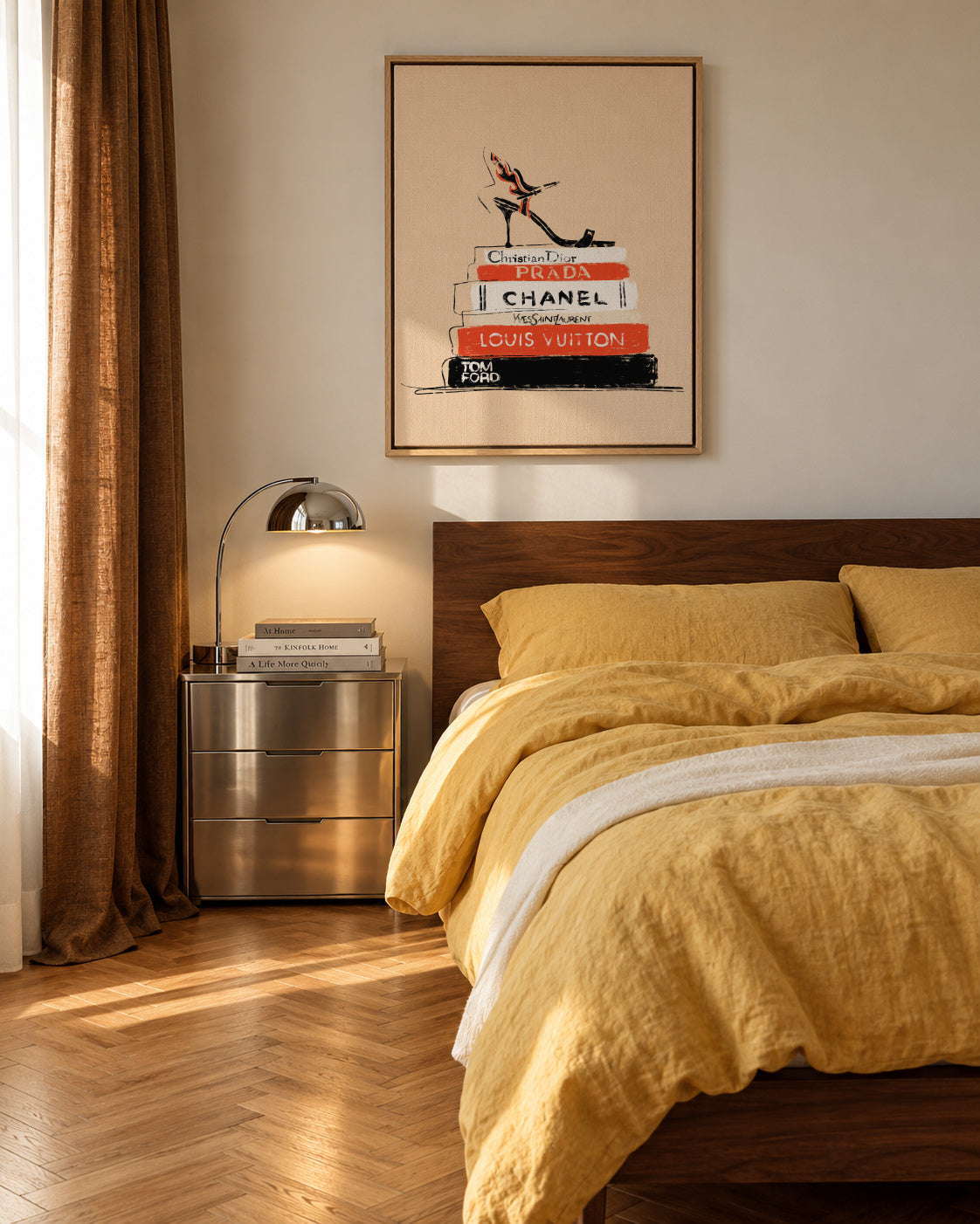 Fashion Books - Framed canvas in an interior