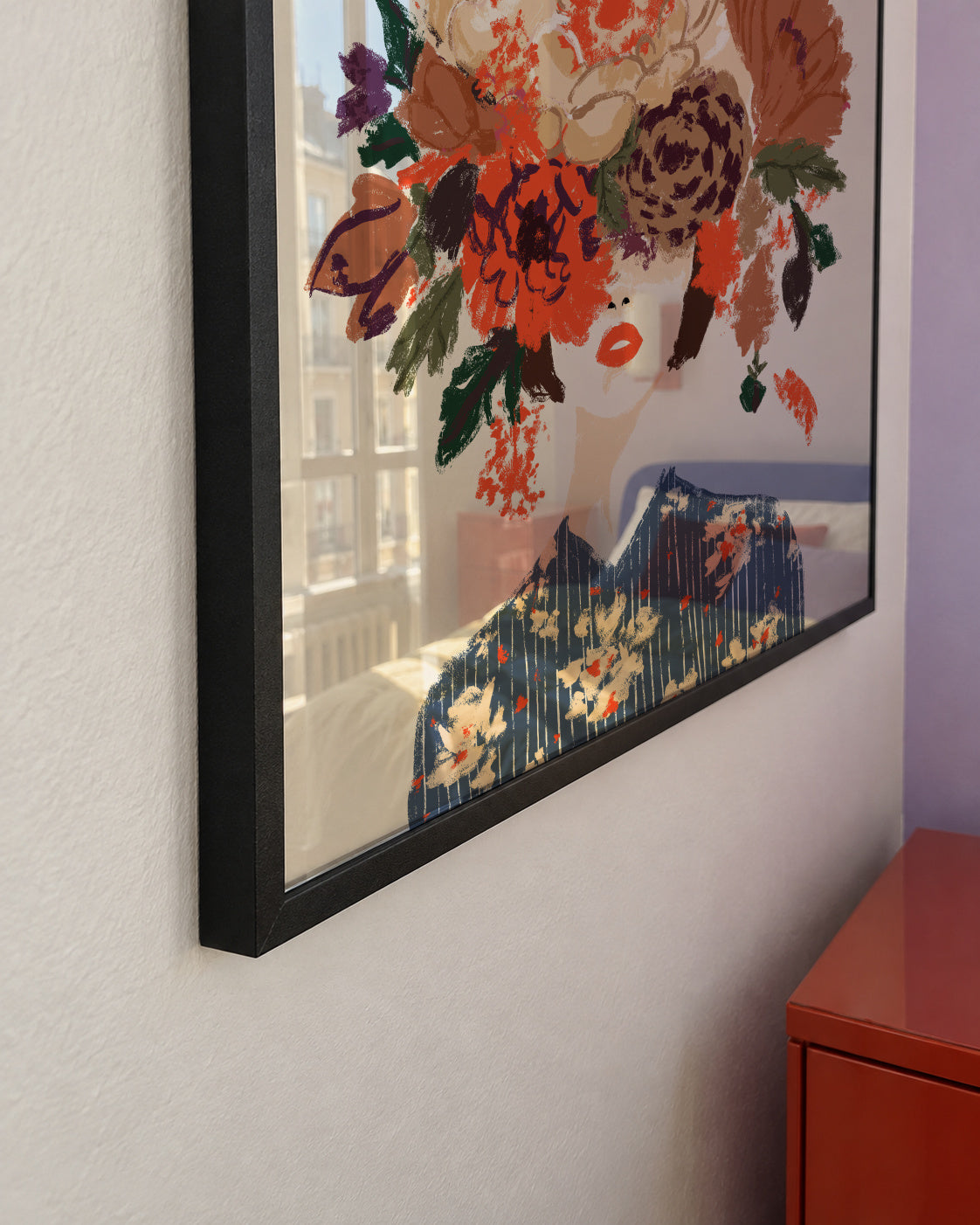 Floral Crown - Framed poster detail
