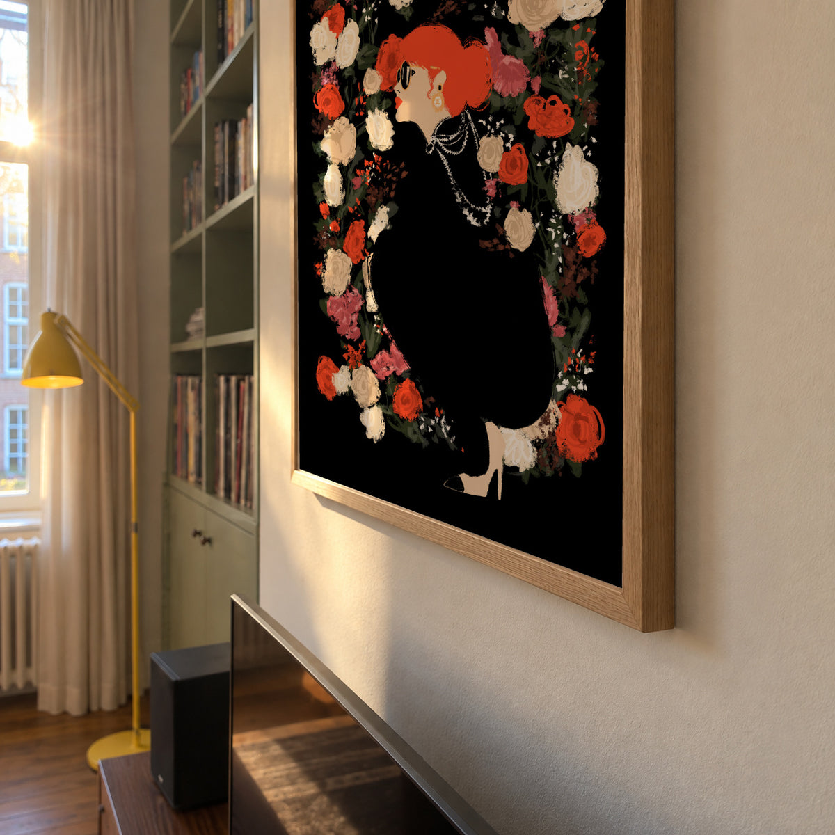 Floral Frame - Framed poster detail