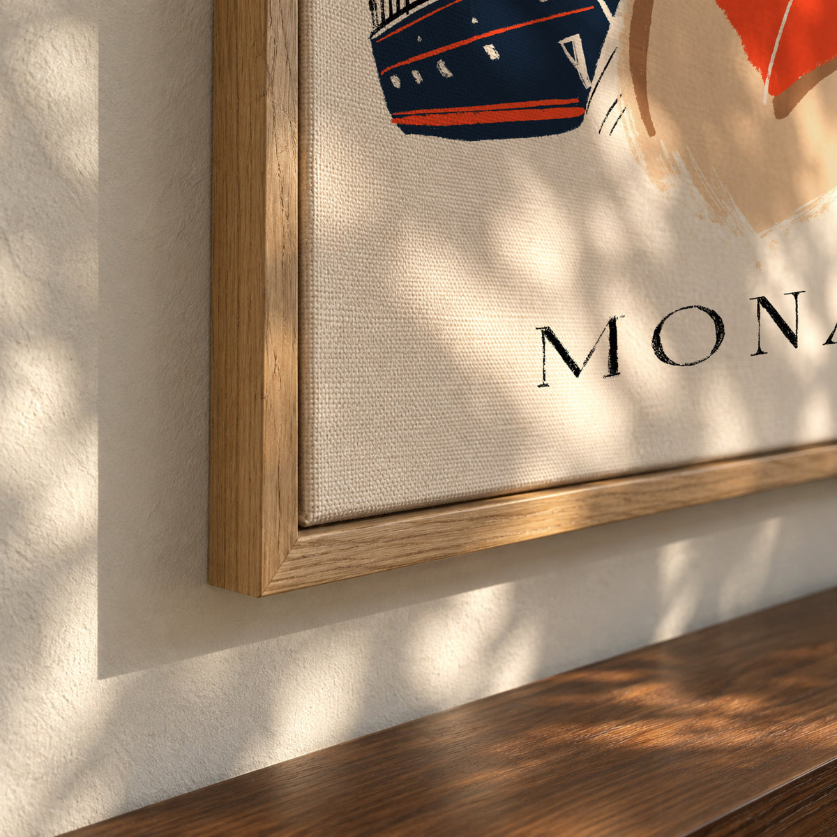 monaco - Framed canvas detail