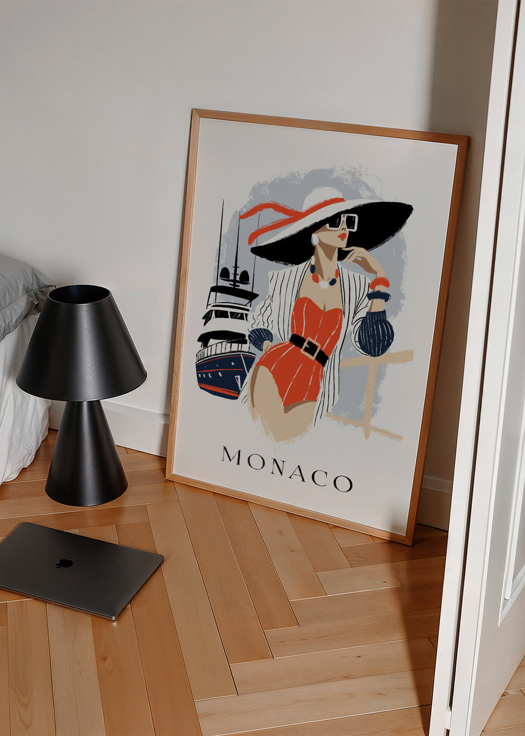 monaco - Framed poster in an interior