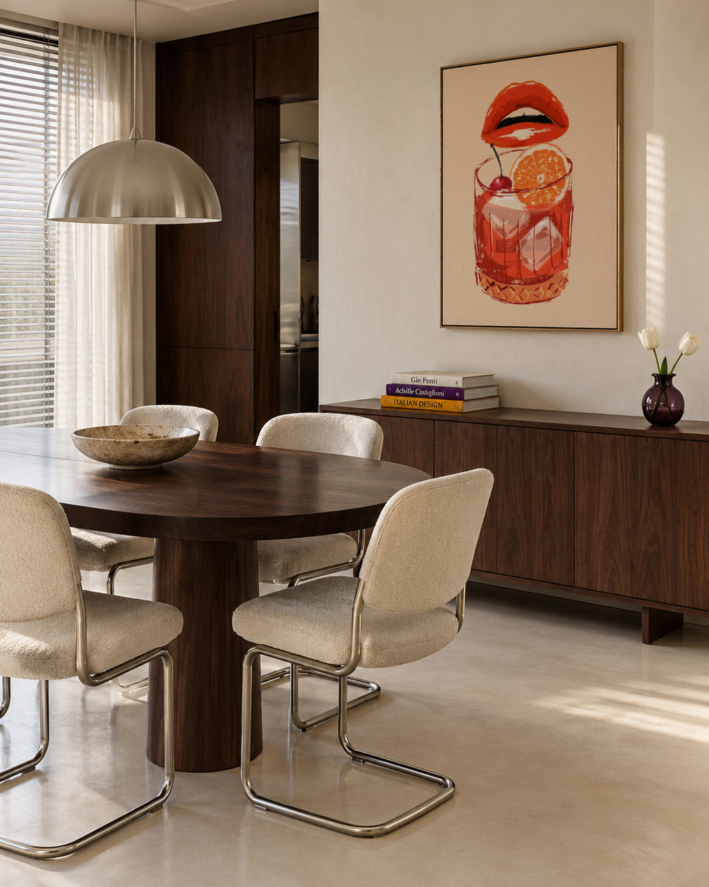 Old fashioned cocktail - Framed canvas in an interior
