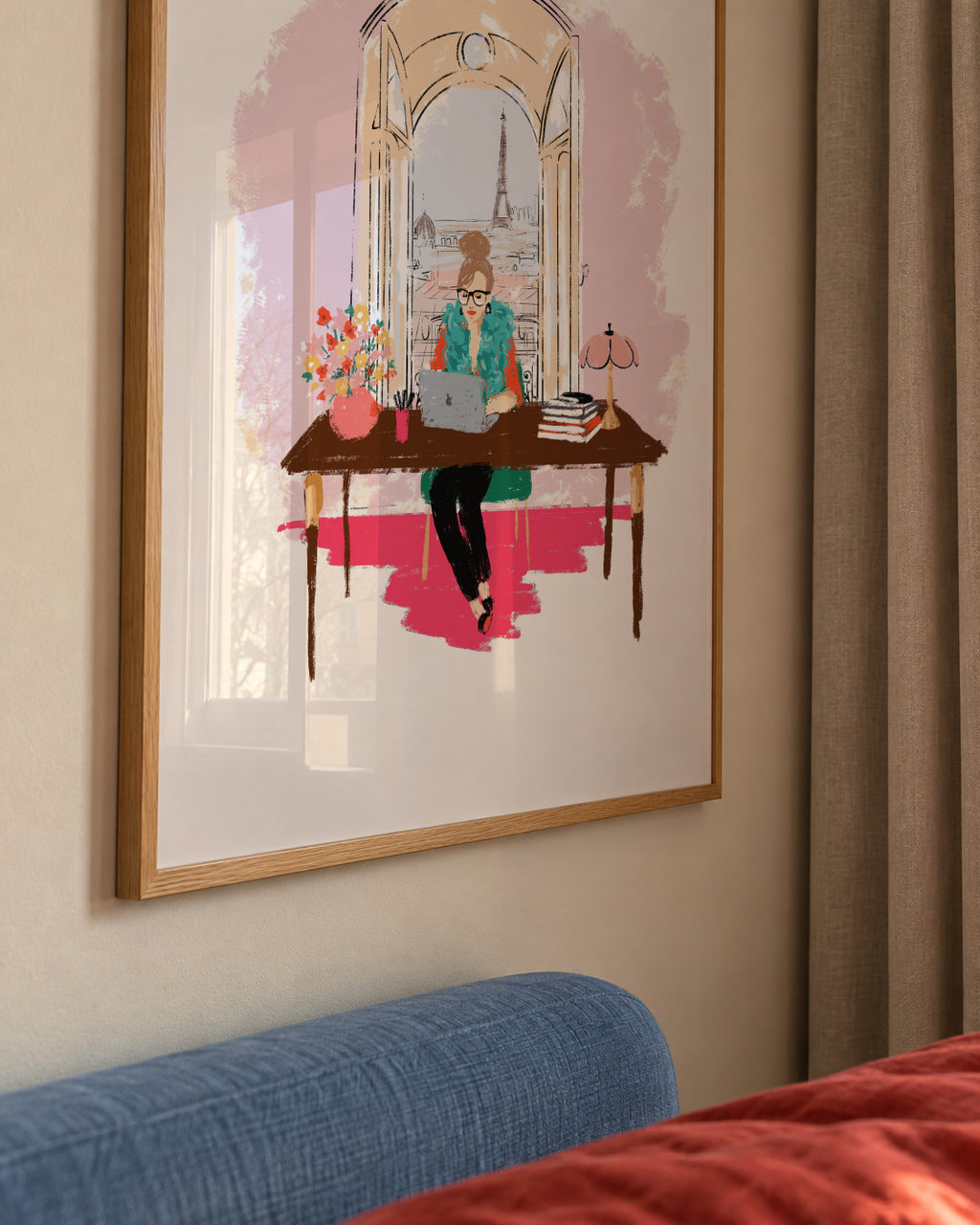 Home office - Framed poster detail