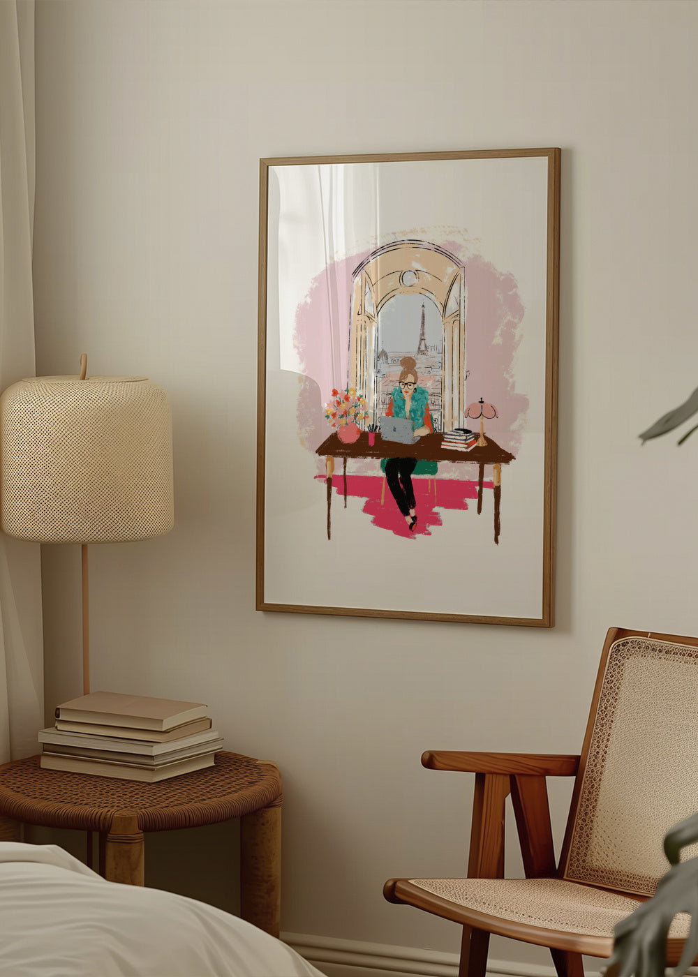 Home office - Framed poster in an interior