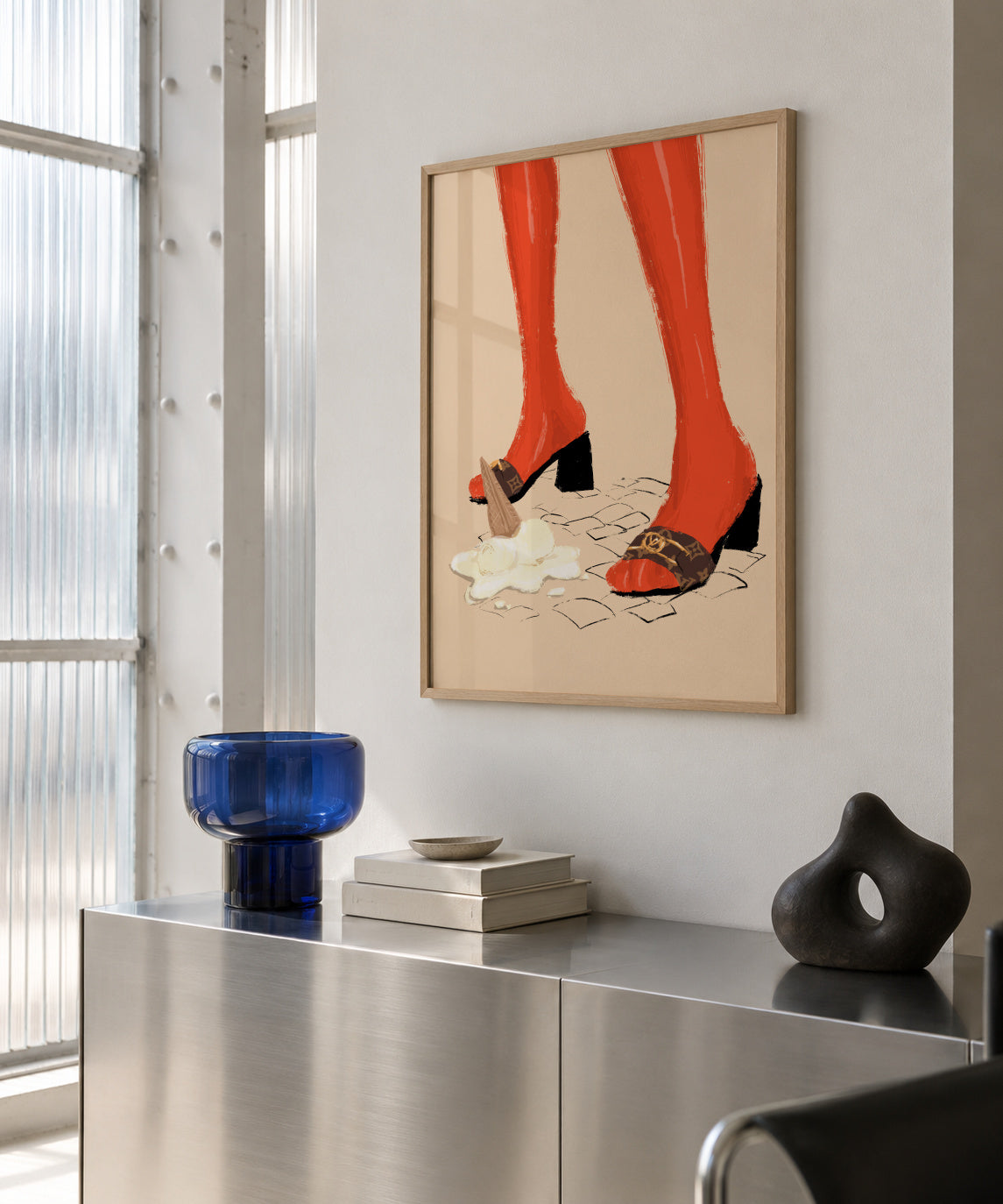 Ice Cream - Framed poster in an interior