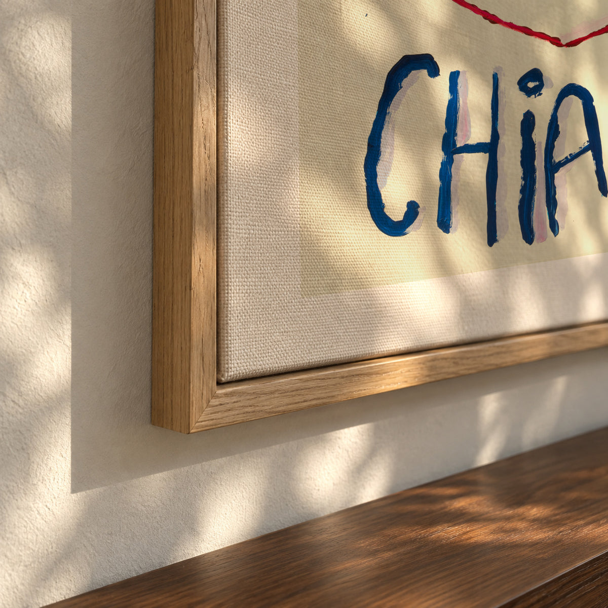 Chiamti - Framed canvas detail
