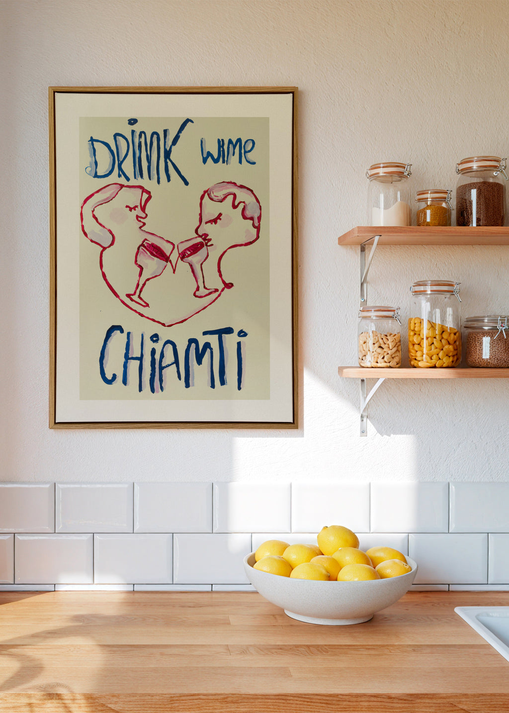 Chiamti - Framed canvas in an interior