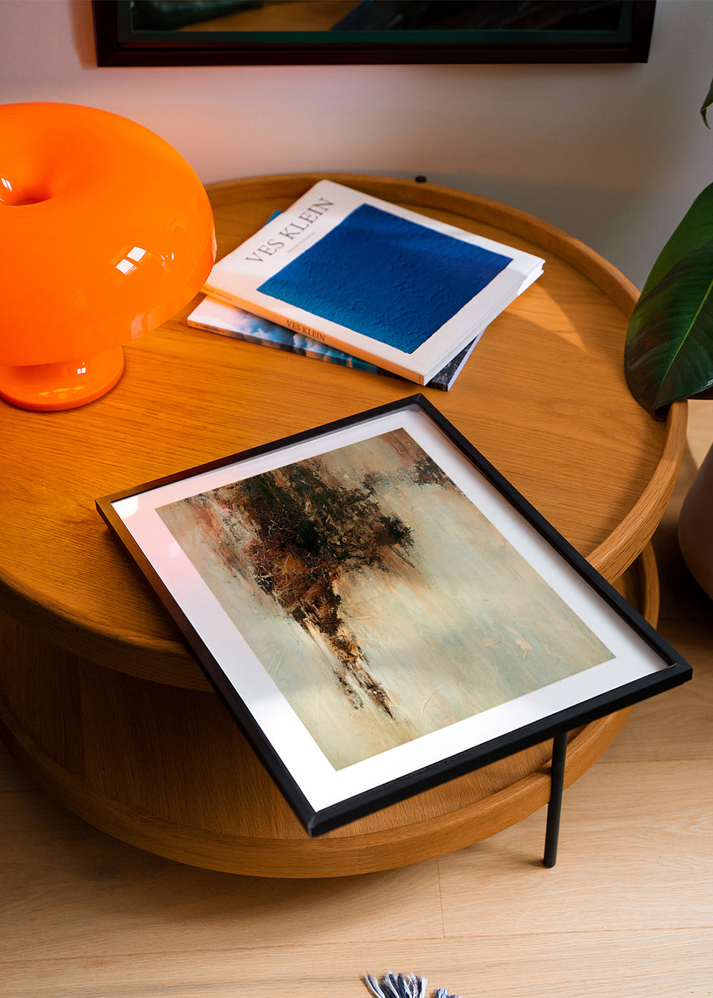 Cuadro abstracto textura terrosa vertical – Product1