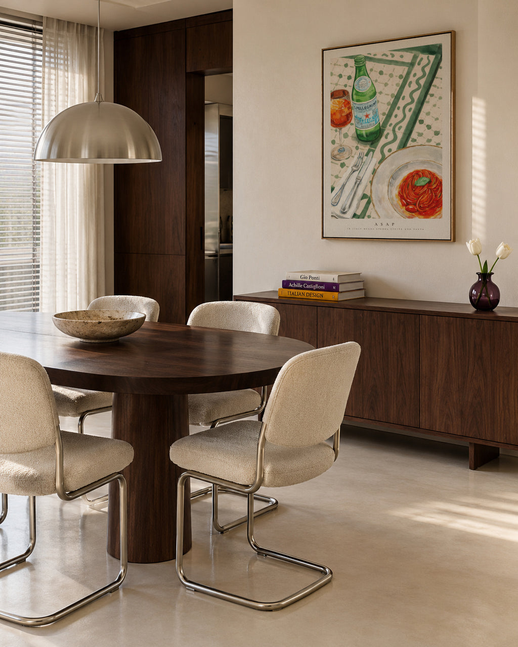 ASAP: Aperol Spritz And Pasta - Framed canvas in an interior