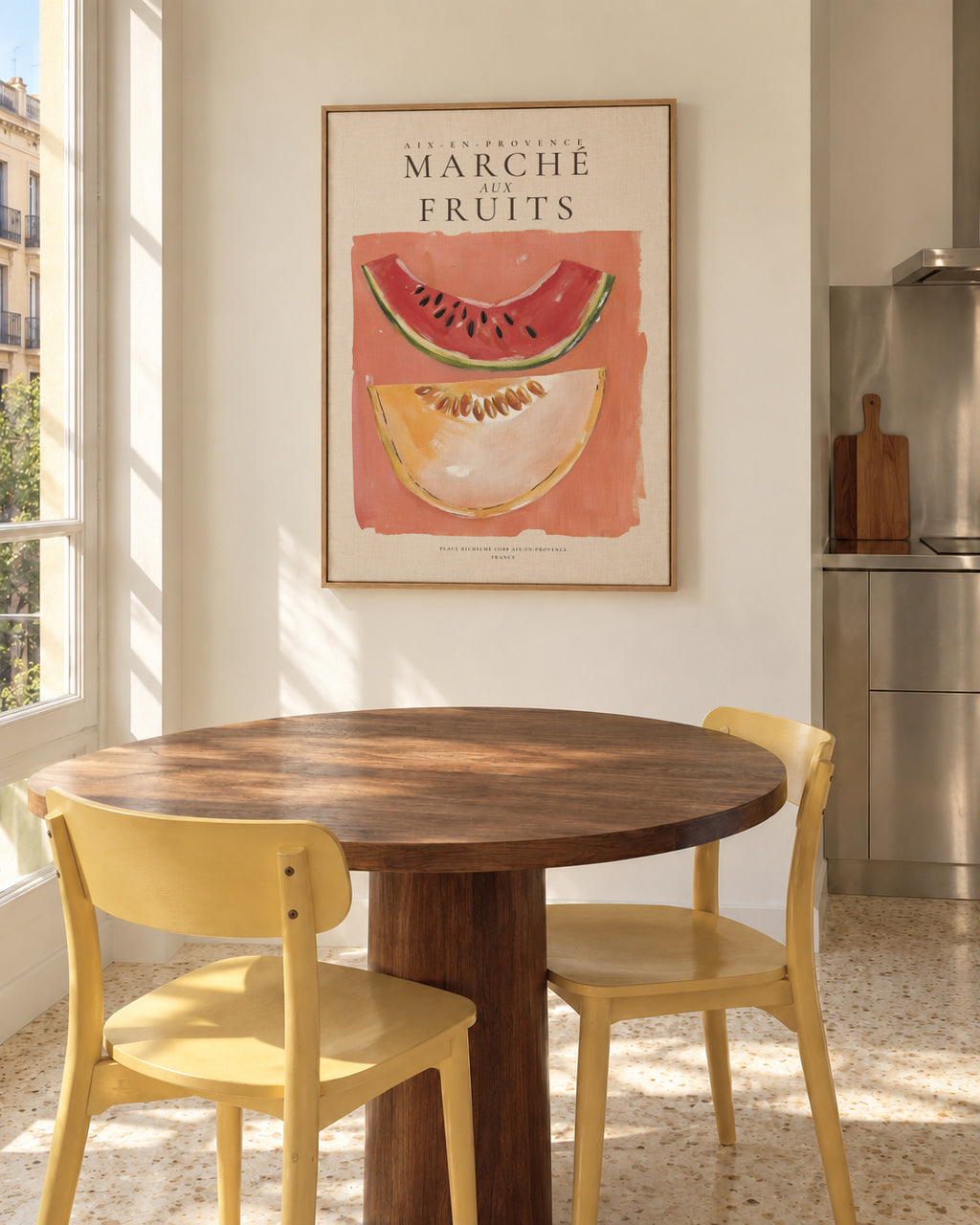 Summer in Provence - Framed canvas in an interior
