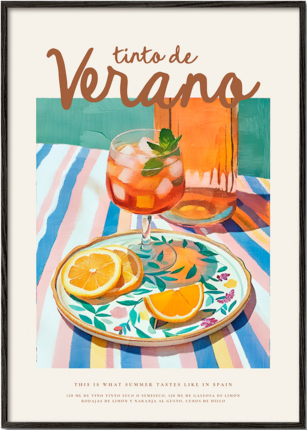 Kitchen art: summer tinto with citrus
