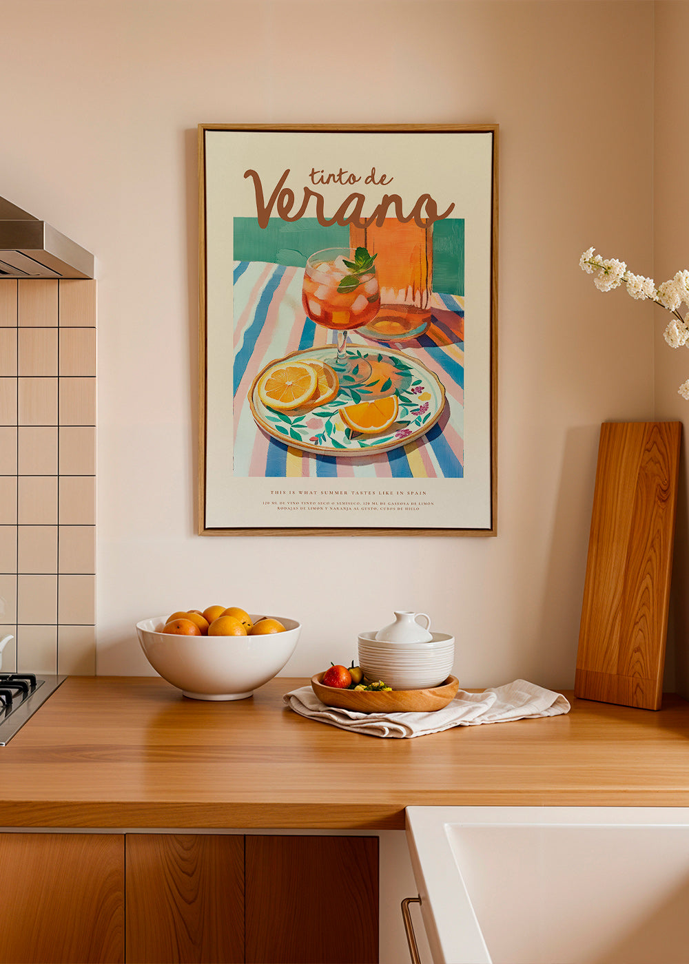 Kitchen art: summer tinto with citrus