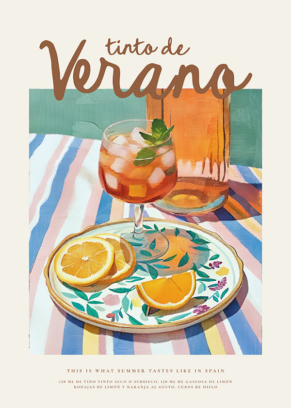 Kitchen art: summer tinto with citrus