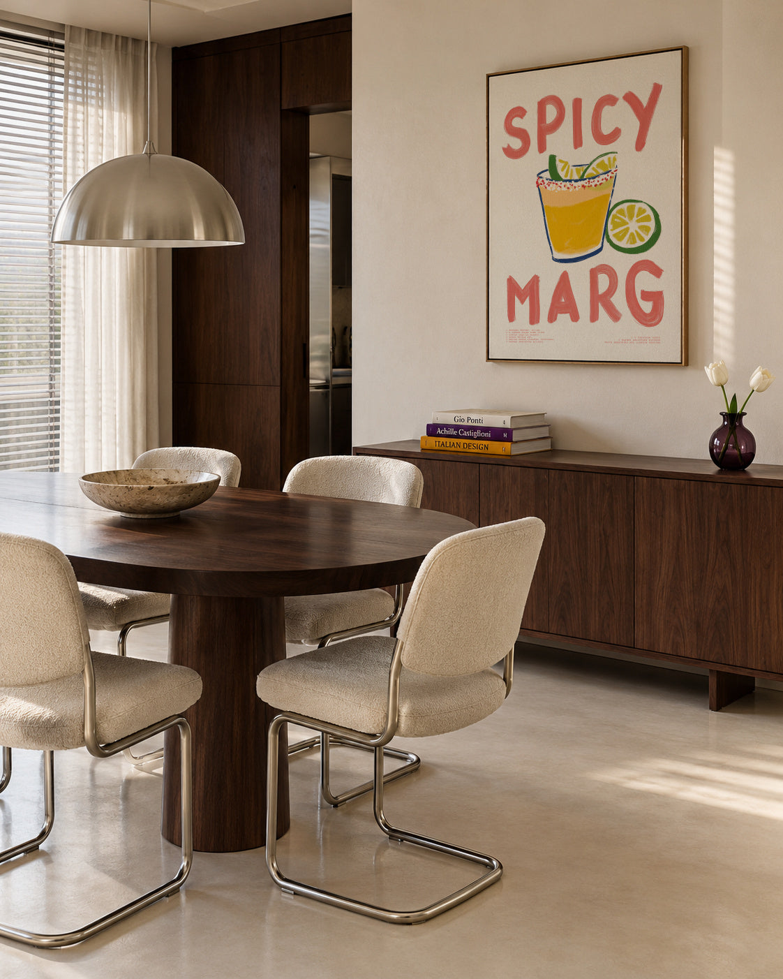 Spicy Marg - Framed canvas in an interior
