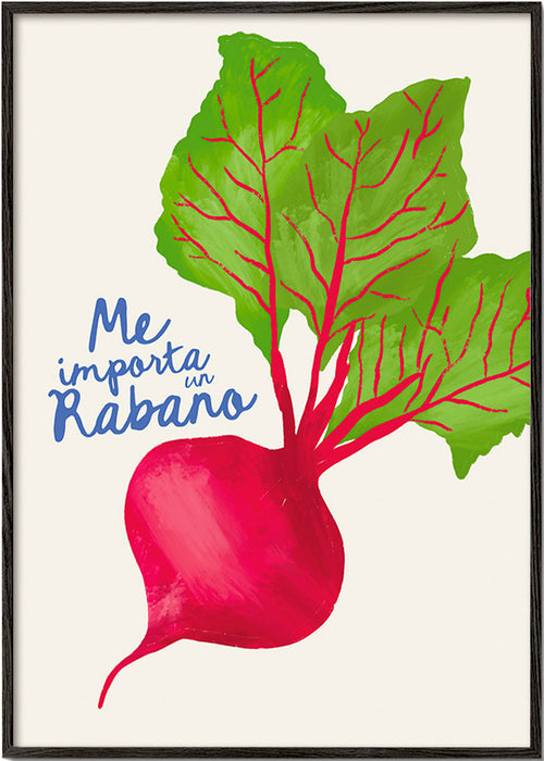 Kitchen art radish illustration