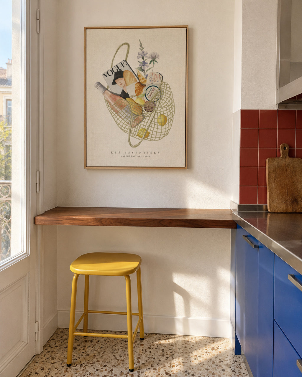 French Essentials - Framed canvas in an interior