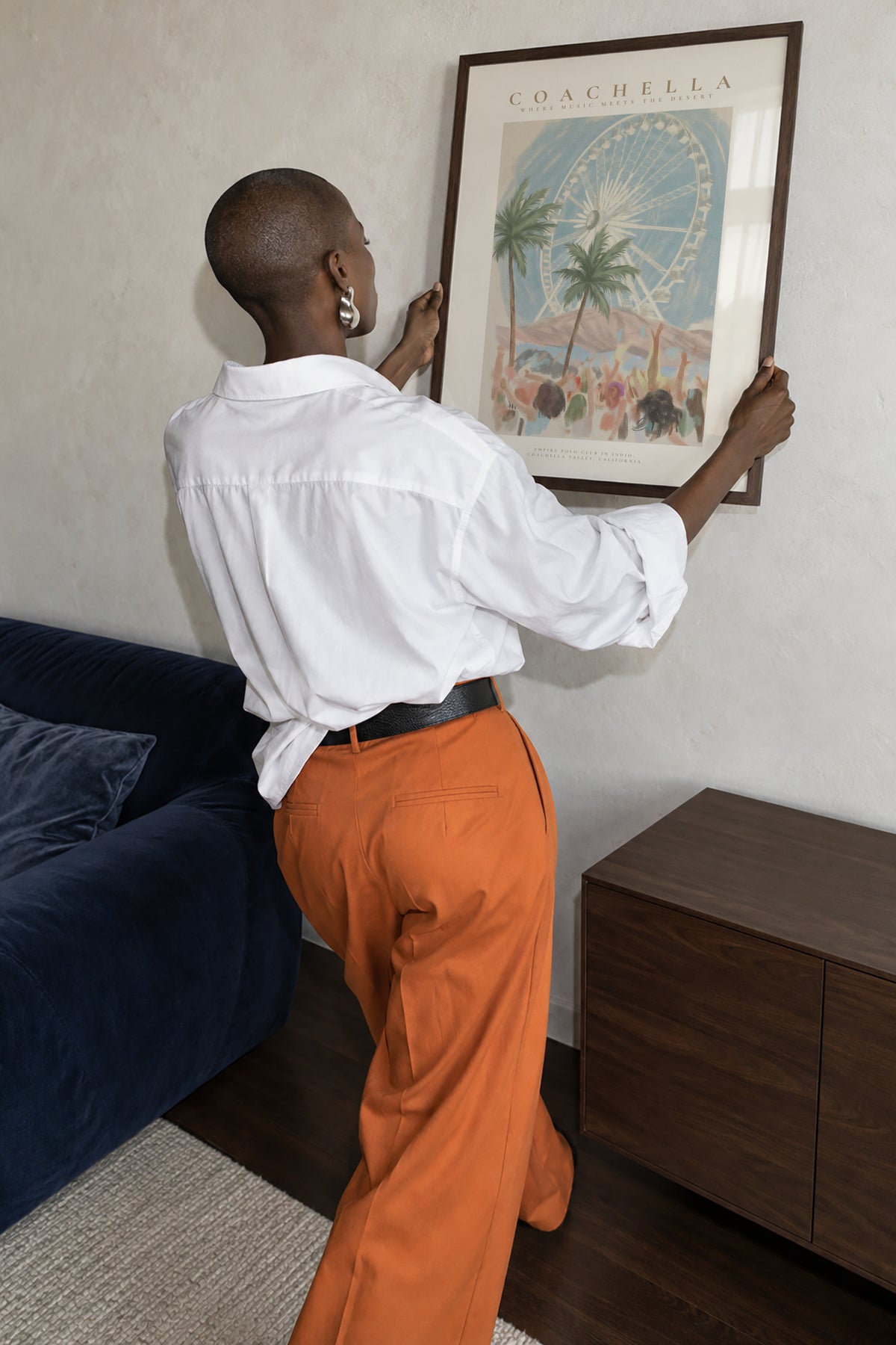 Coachella Valley Music - Framed poster in an interior