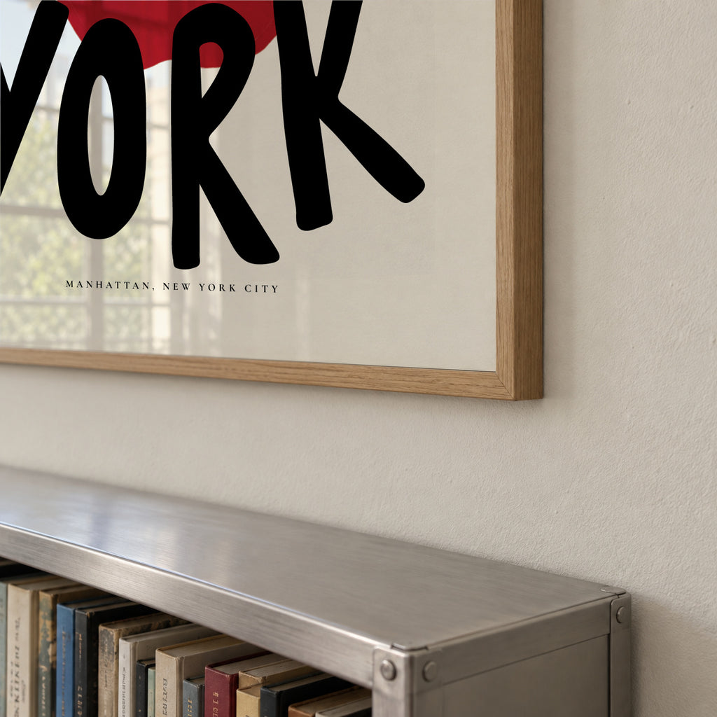 The Big Apple state of mind - Framed poster detail