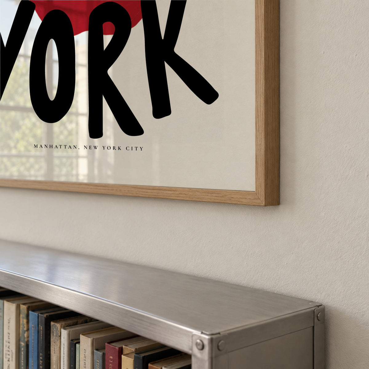 The Big Apple state of mind - Framed poster detail