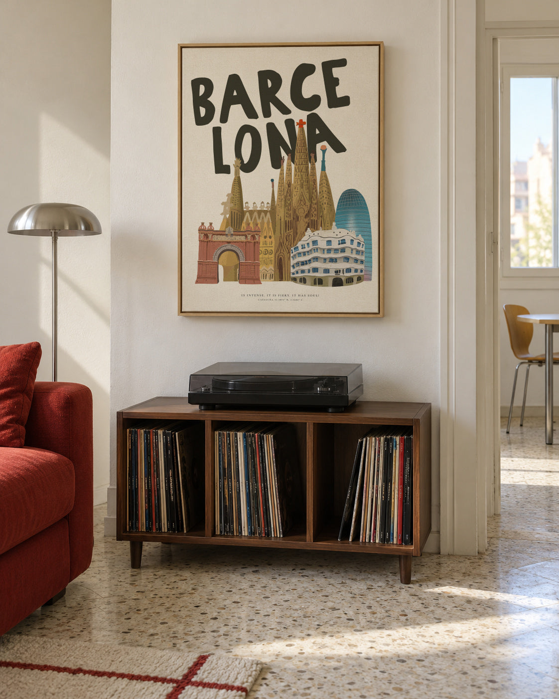 Barcelona Soul - Framed canvas in an interior