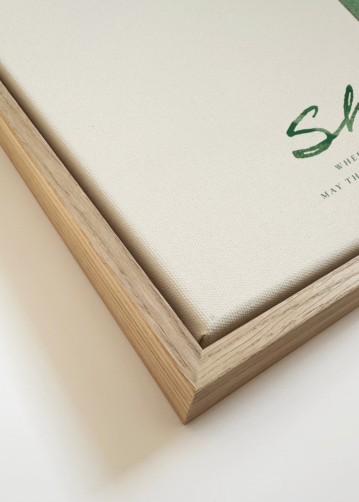 Shamrock - Framed canvas detail
