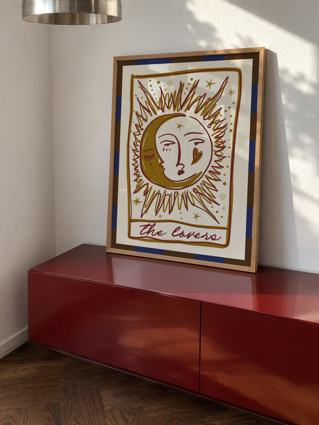 The Lovers - Framed poster in an interior