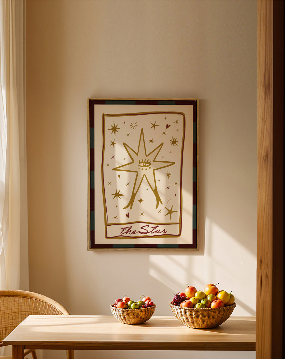The Star - Framed canvas in an interior