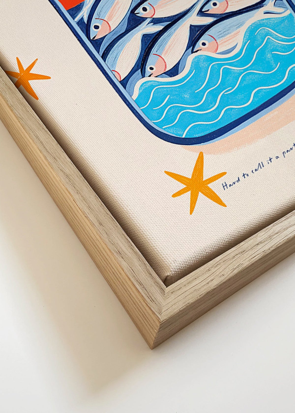 Kitchen art: illustrated sardine tin