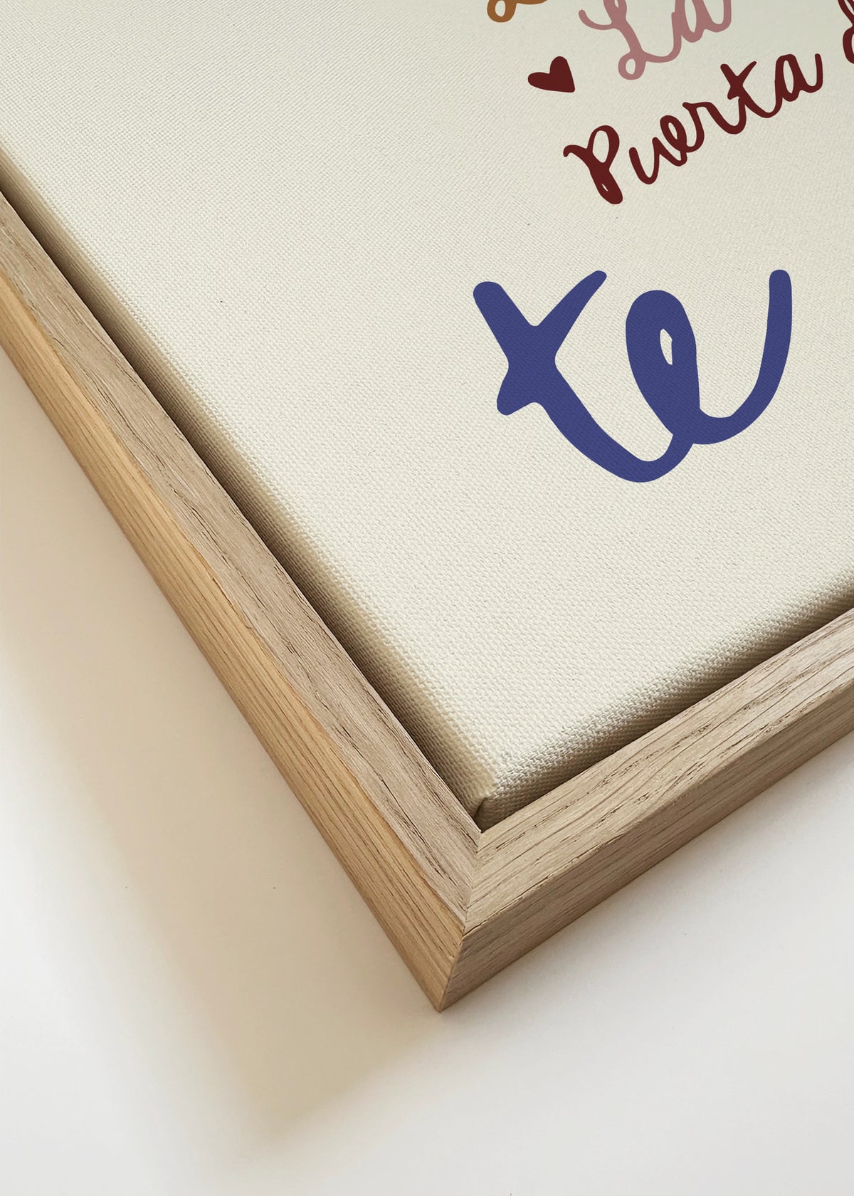 Madrid Te Amo - Framed canvas detail