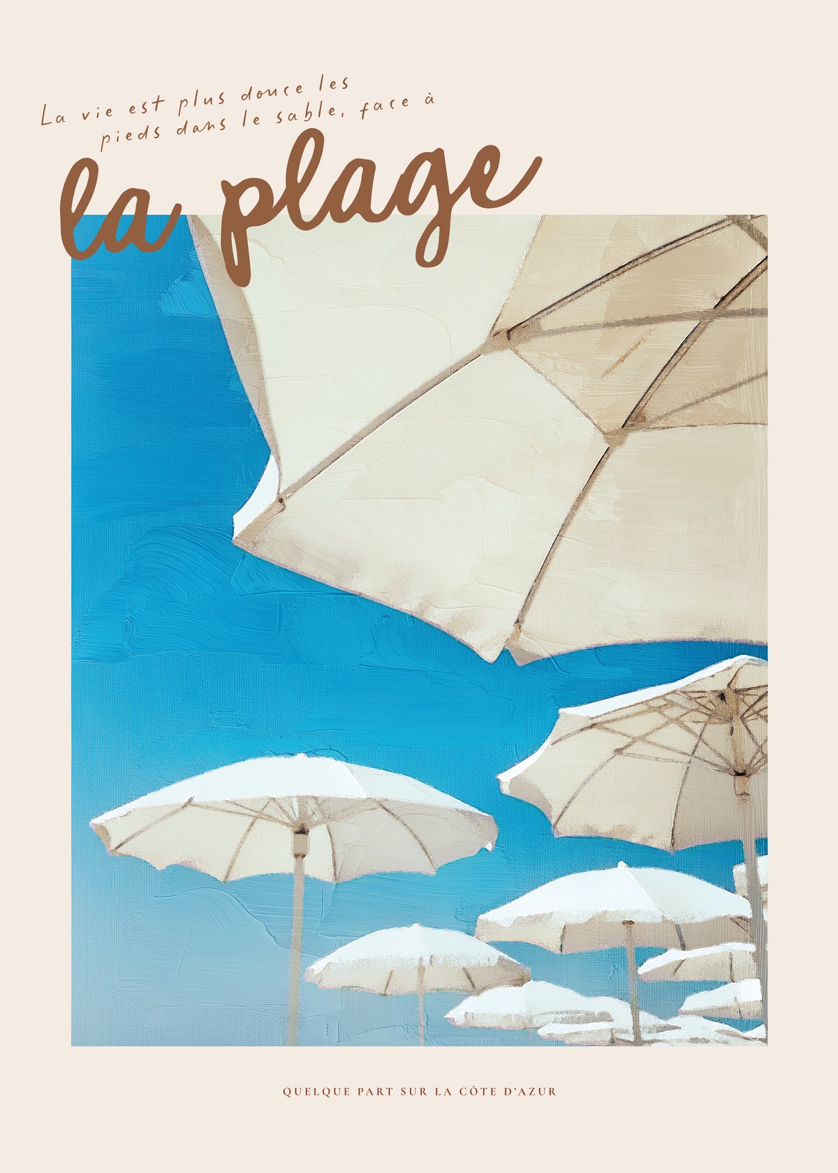 La Plage - Unframed art print