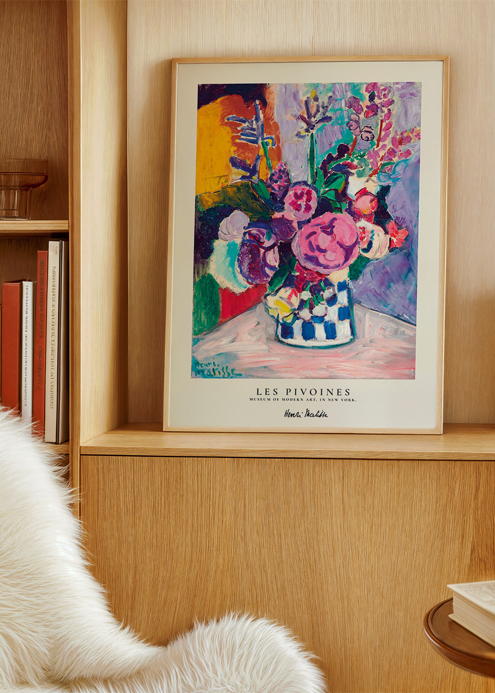 Botanical print colorful bouquet