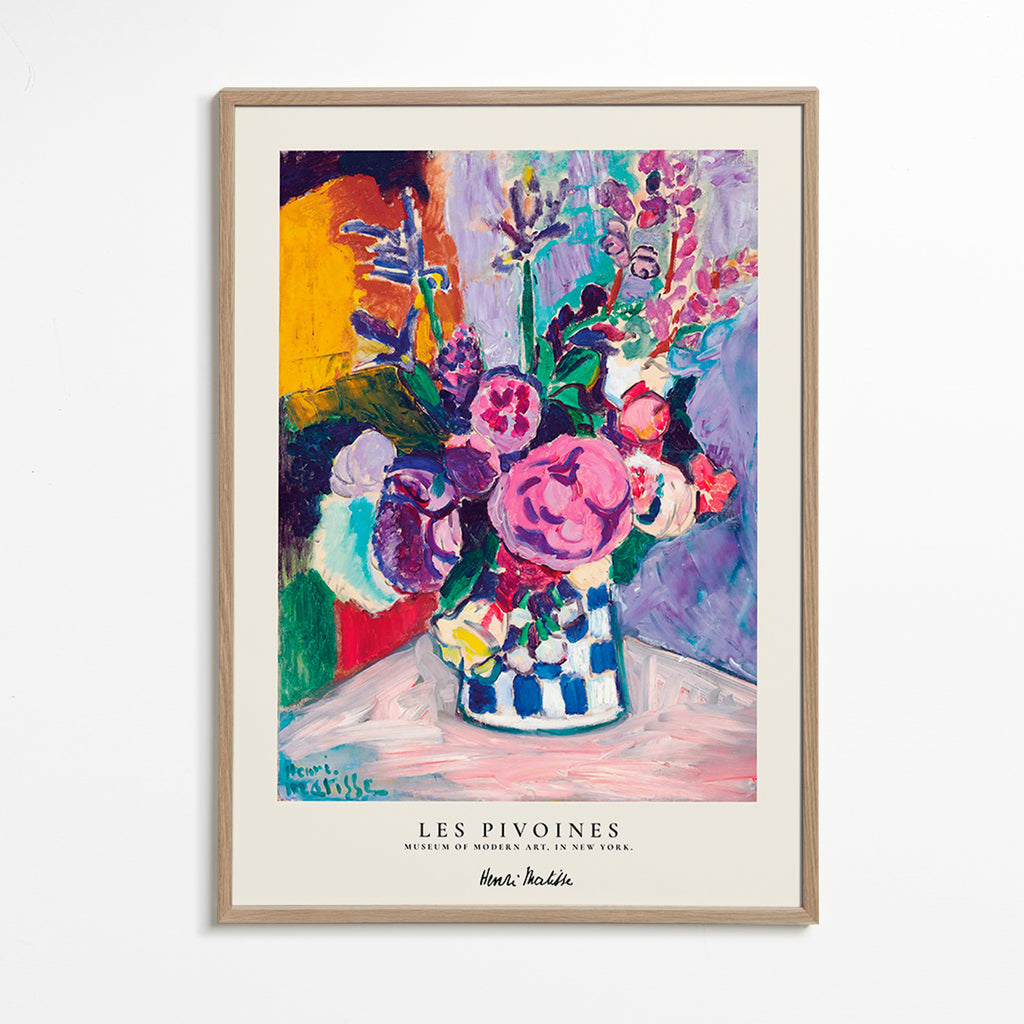 Botanical print colorful bouquet