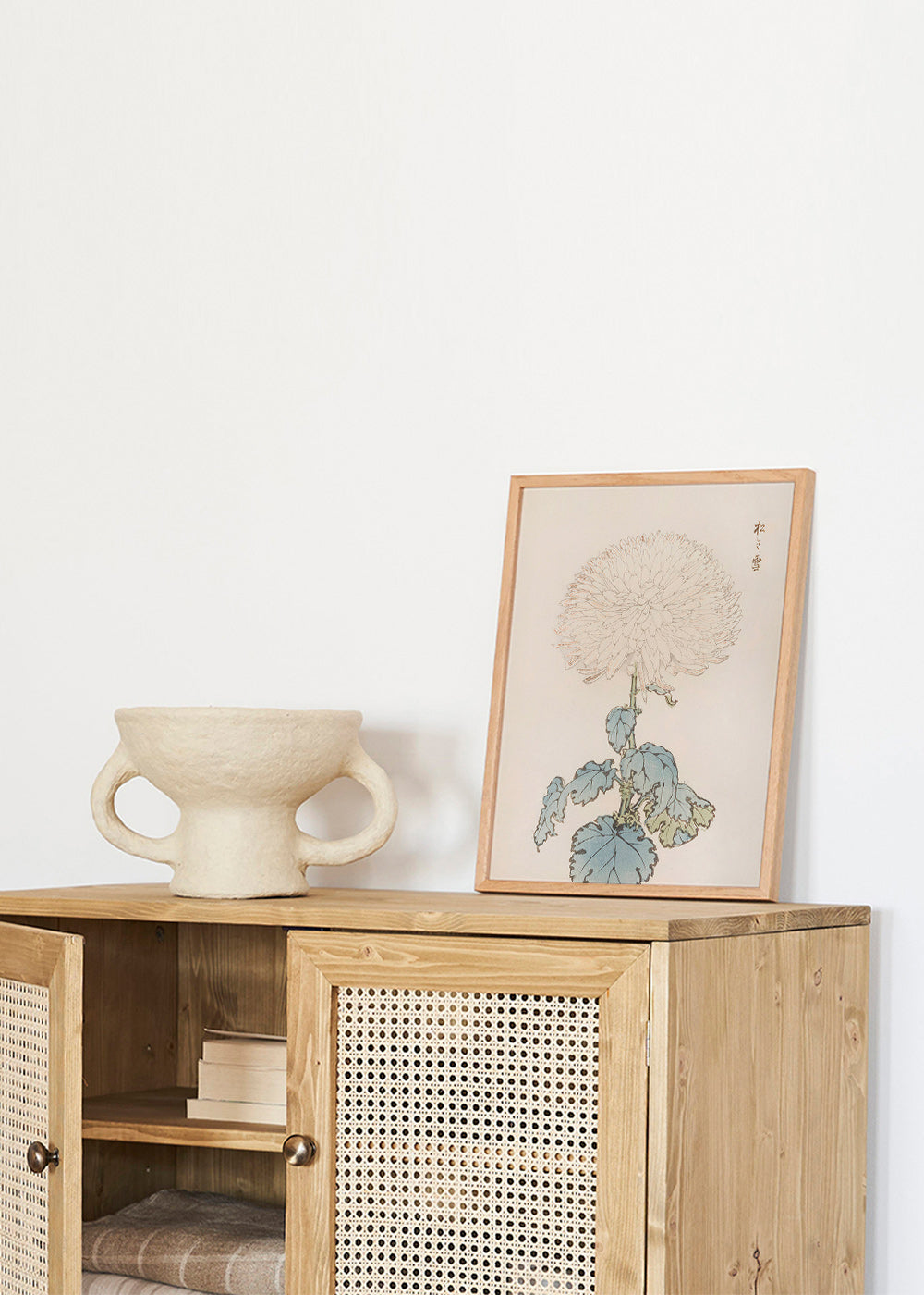 Botanical print: Japanese chrysanthemum study