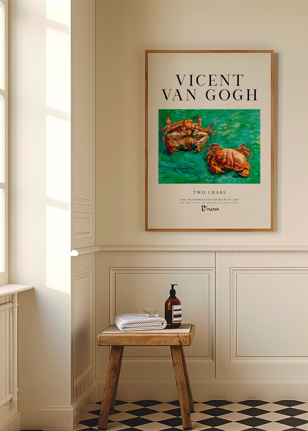 Two Crabs by Van Gogh — Crabs on a Green Field