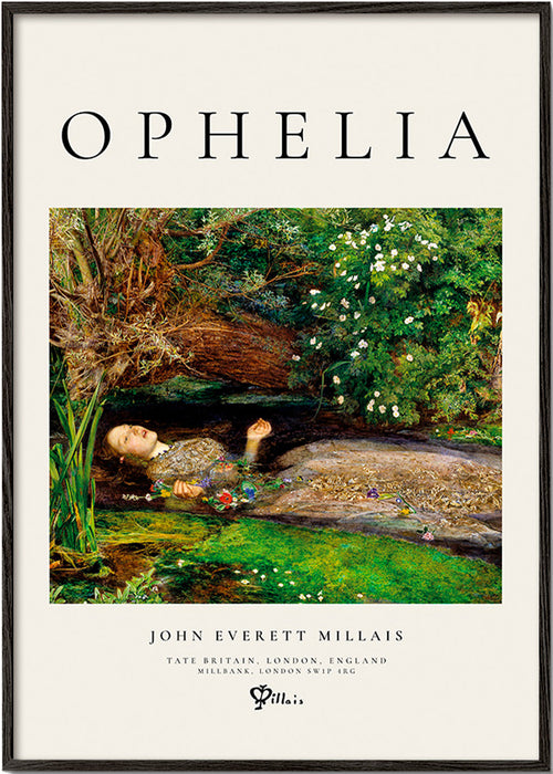 Botanical print Ophelia by the stream