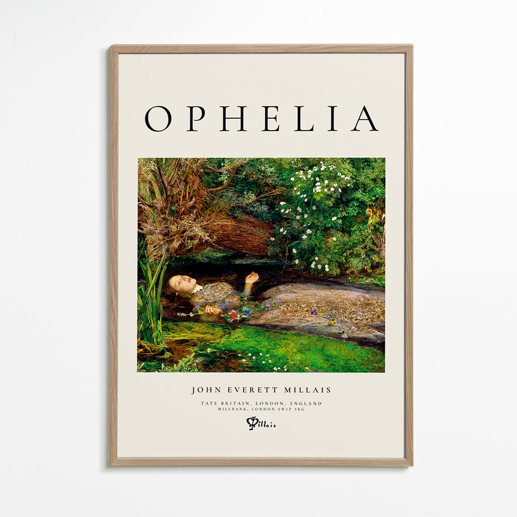 Botanical print Ophelia by the stream