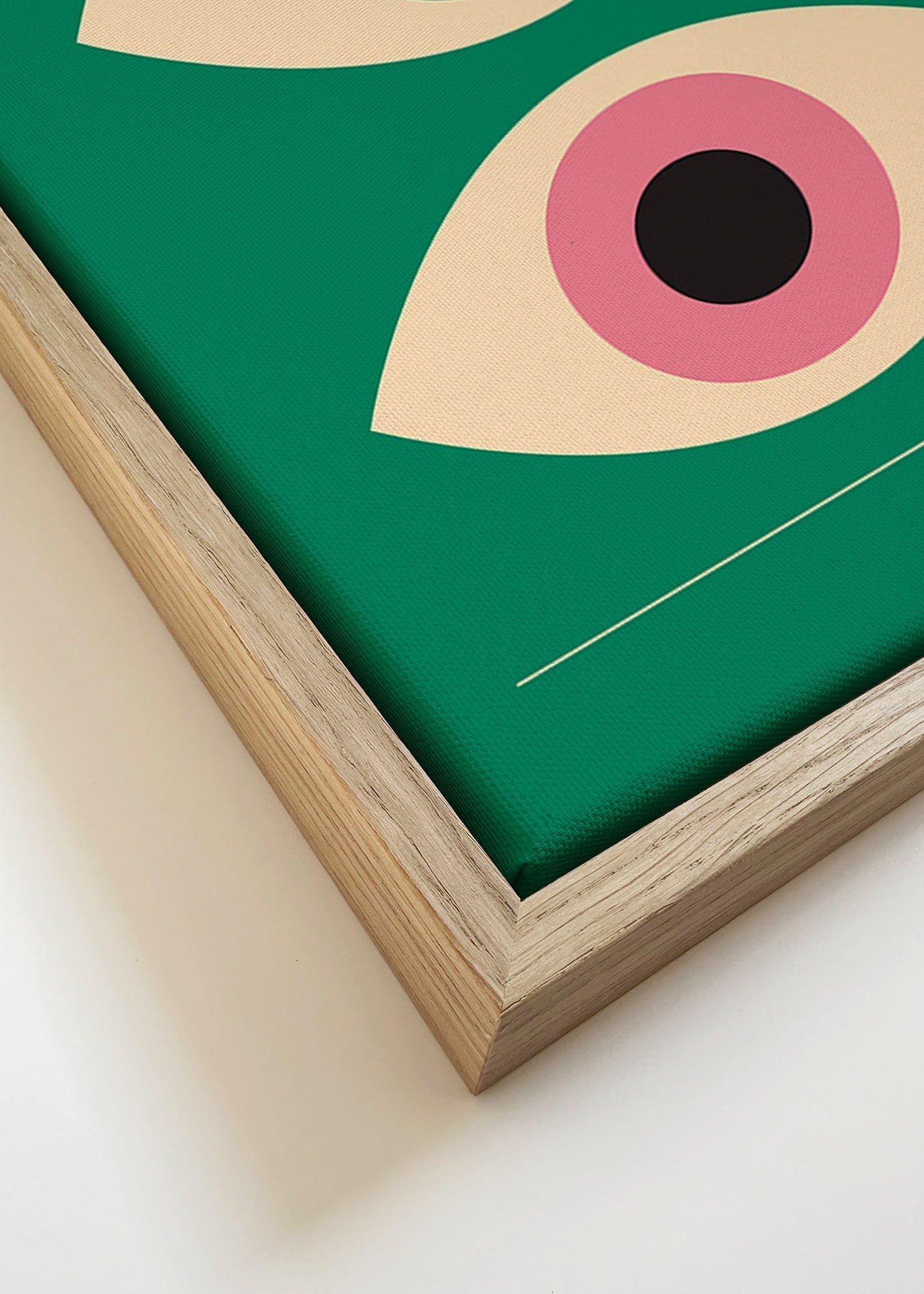 Geometric poster Bauhaus twin eyes