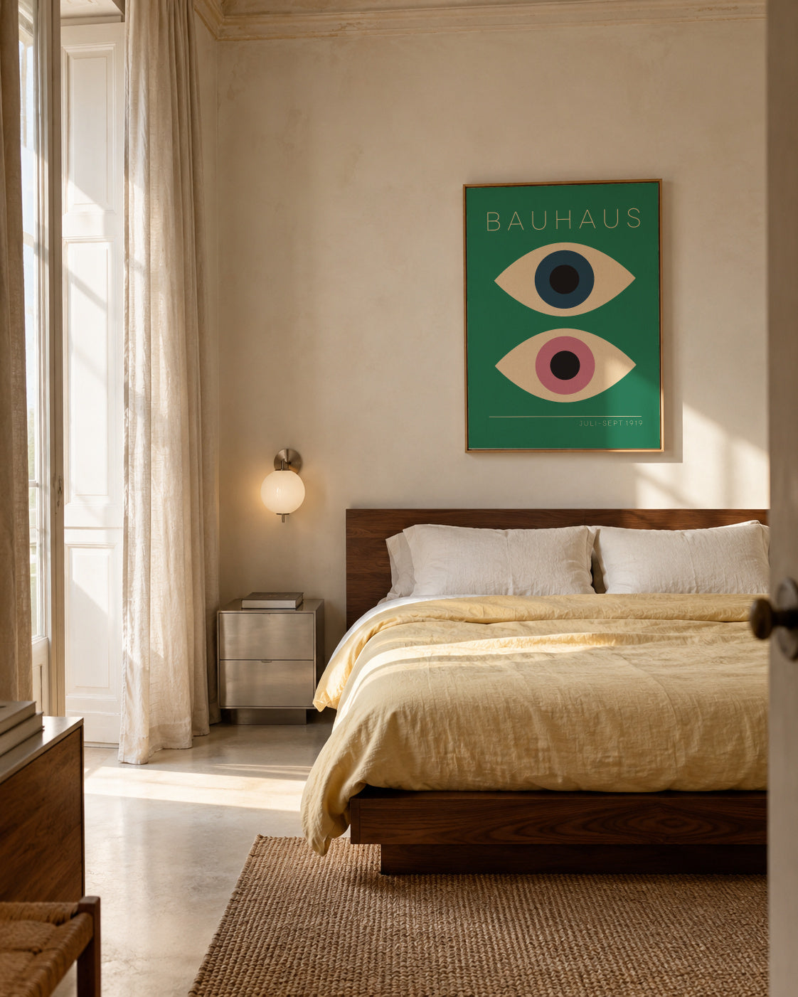 Bauhaus The Eyes - Framed canvas in an interior