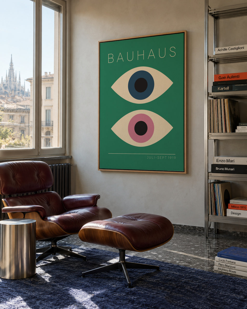 Bauhaus The Eyes - Framed canvas in an interior