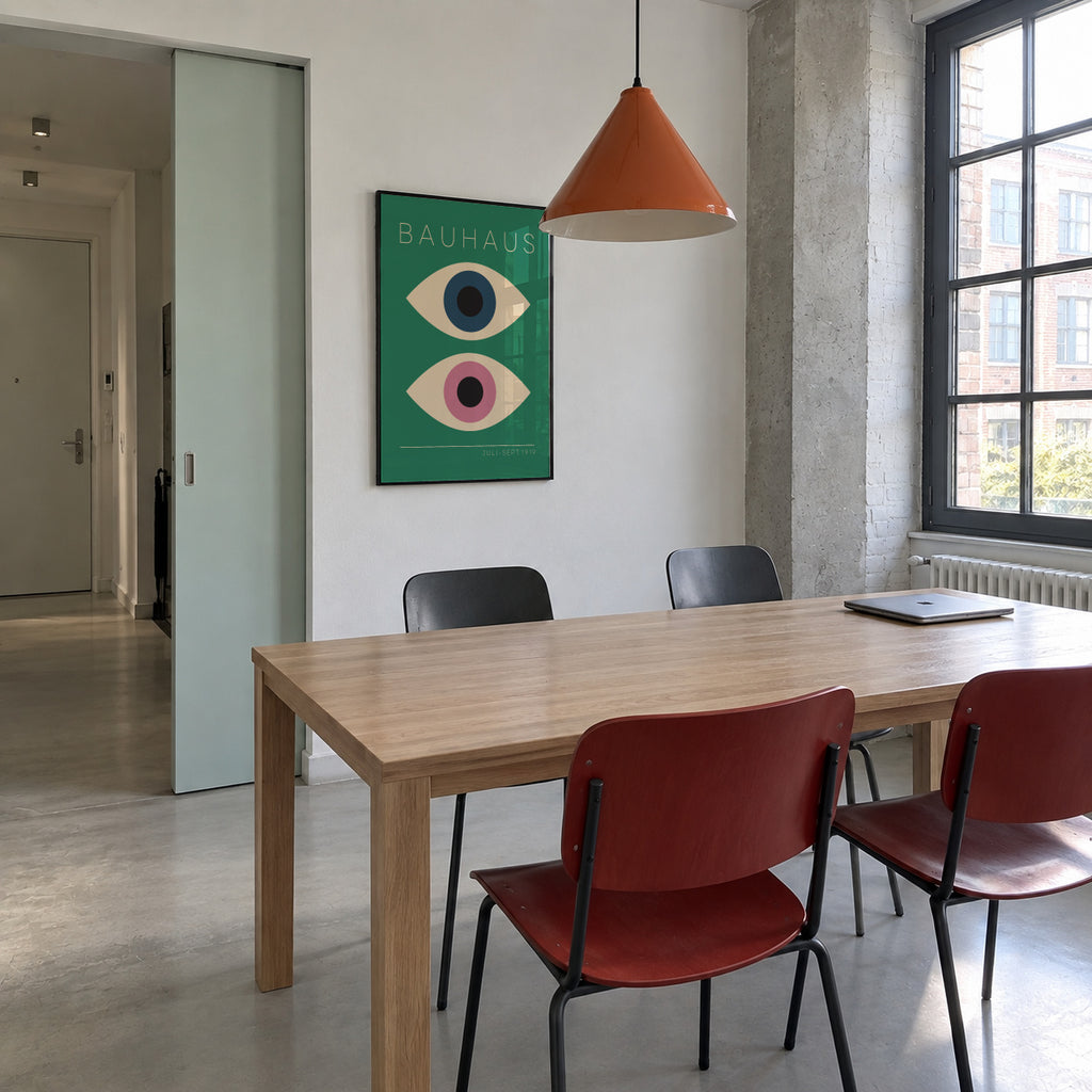 Bauhaus The Eyes - Framed poster in an interior