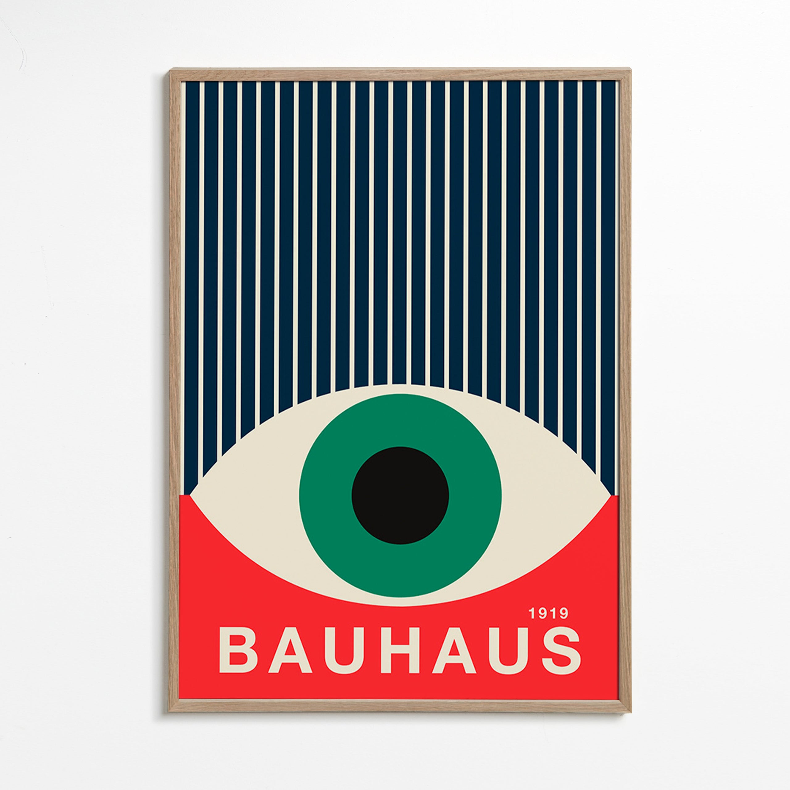 Bauhaus eye illustration poster