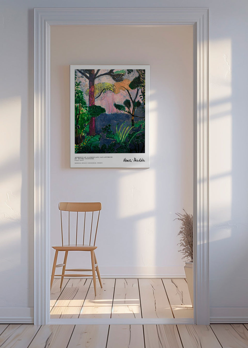 Landscape art with painterly plants
