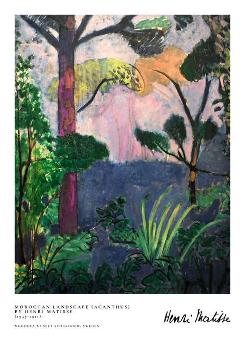 Moroccan Landscape By Henri Matisse - Unframed art print